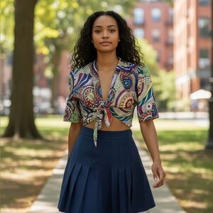 Vintage summer skorts set